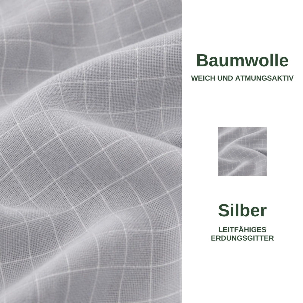 Baumwolle mit leitfaehigem Silbergitter